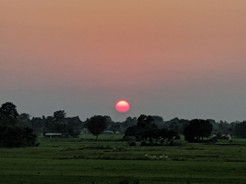 Sun set from Dhangadhi.jpg