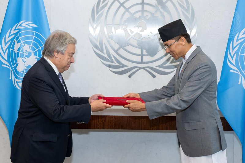 Thapa presented credential .jpg