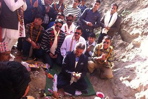 The construction of Mid-Modi hydropower project begins