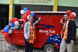 U.S. Embassy launches BookTuk Mobile Library