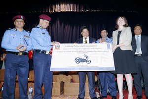 UNDP provides 26 motorcycles and other logistics to Nepal police