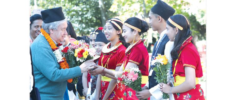 UN secretary general pokhara welcome.jpg