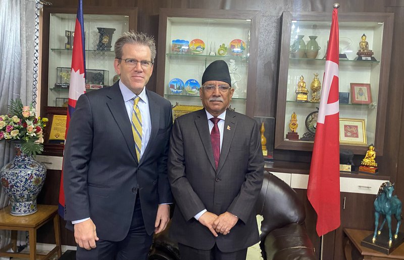 US ambasador with Prachanda.jpg