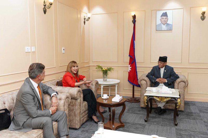 United Nations Resident Coordinator in Nepal Ms. Hanaa Singer-Hamdy presented her credentials to the Right Honorable Prime Minister of Nepal Pushpa Kamal Dahal.JPG