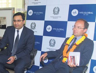 vfs global process applications visa italian facilitate nepali