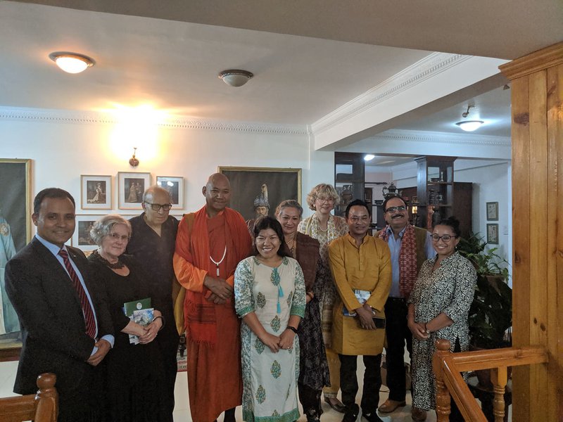 Vikkhu with other Nepalis at Susanne&#x27;s residence.jpg