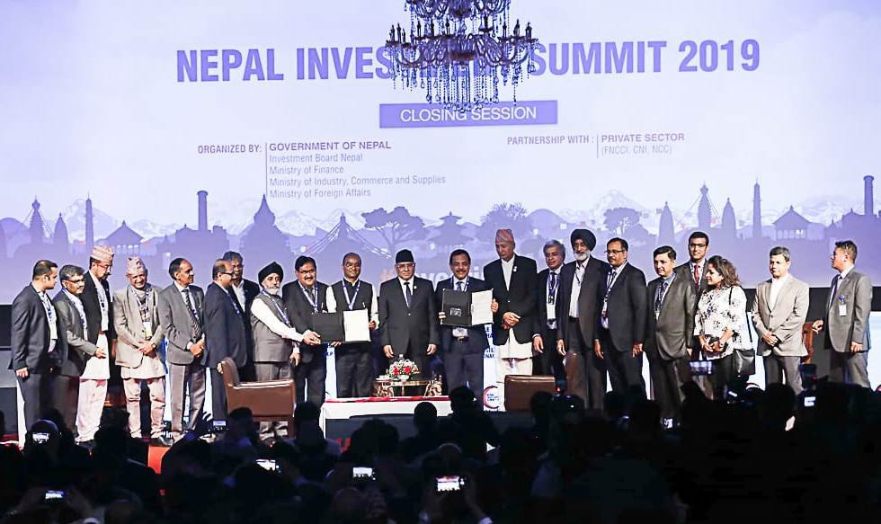 Nepal Investment Summit Concludes With 17 Investors Sign Letter Of