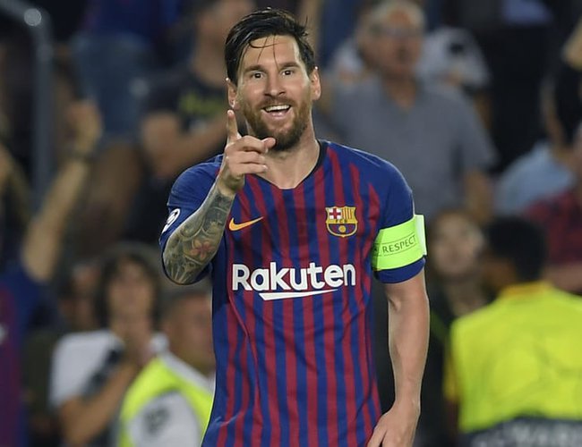 Messi hat sales trick champions league