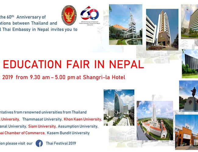 Thai Embassy To Organize Thai Education Fair 2019 New - 